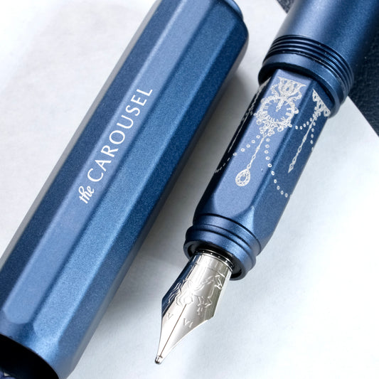 Ferris Wheel Press Aluminum Carousel Fountain Pen - Glistening Glass (Limited Edition)