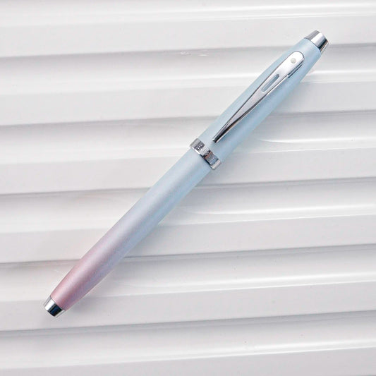 Sheaffer 100 Expressions Blue and Pink Pearlized Gradient Fountain Pen
