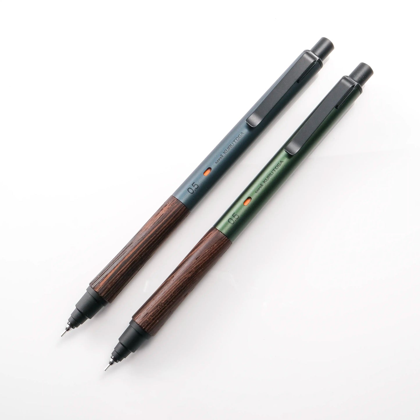 UNI Kurutoga Wood Mechanical Pencil - Forest Green