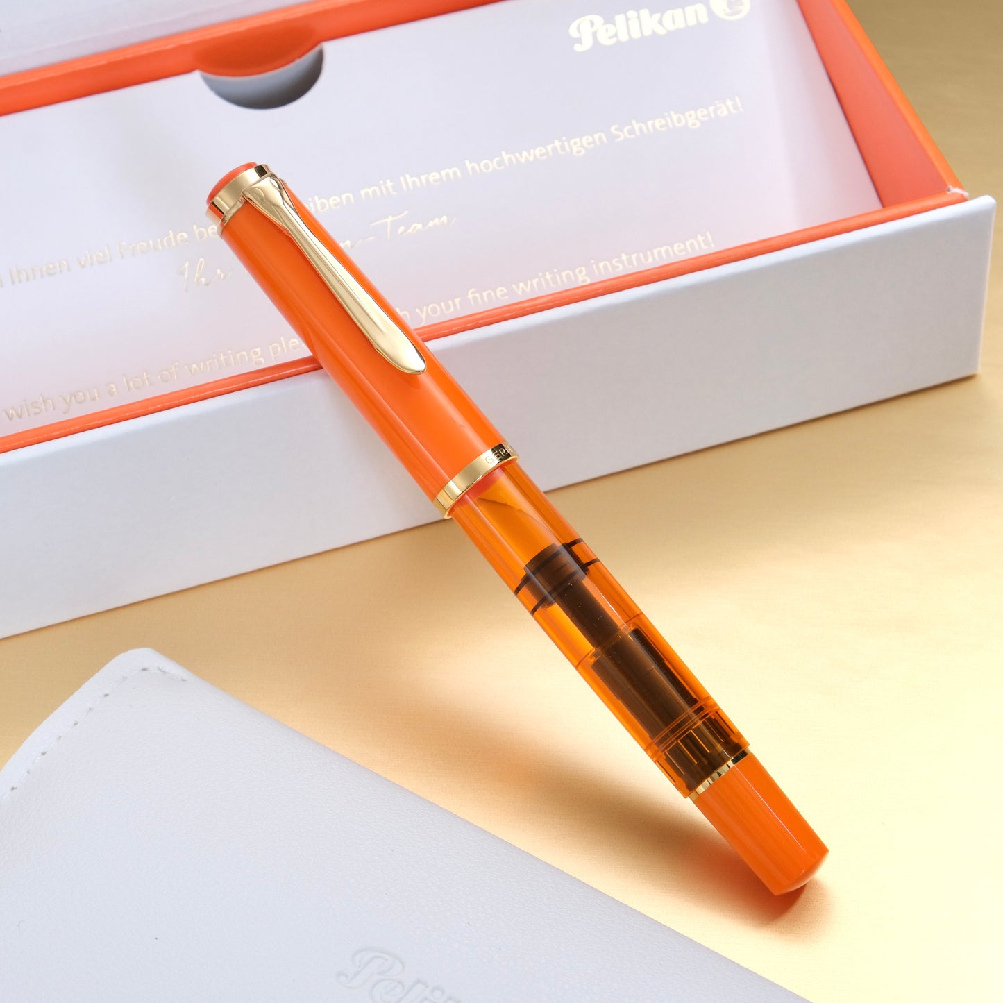 Pelikan M200 Fountain Pen - Orange Delight (2024 Limited Edition)