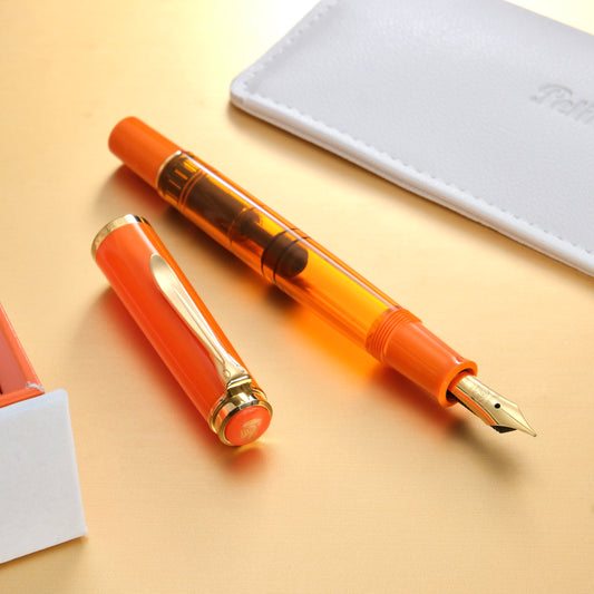 Pelikan M200 Fountain Pen - Orange Delight (2024 Limited Edition)