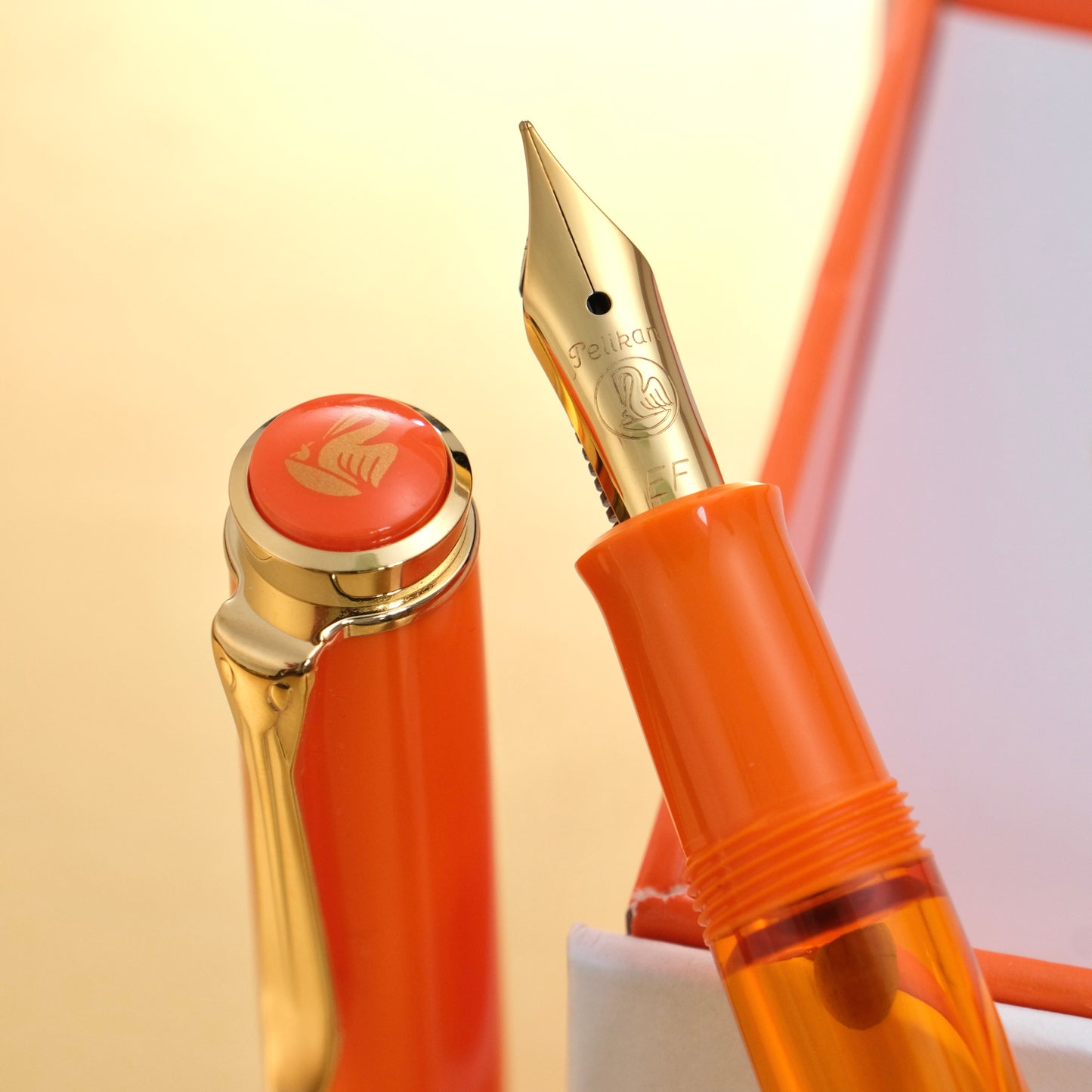 Pelikan M200 Fountain Pen - Orange Delight (2024 Limited Edition)
