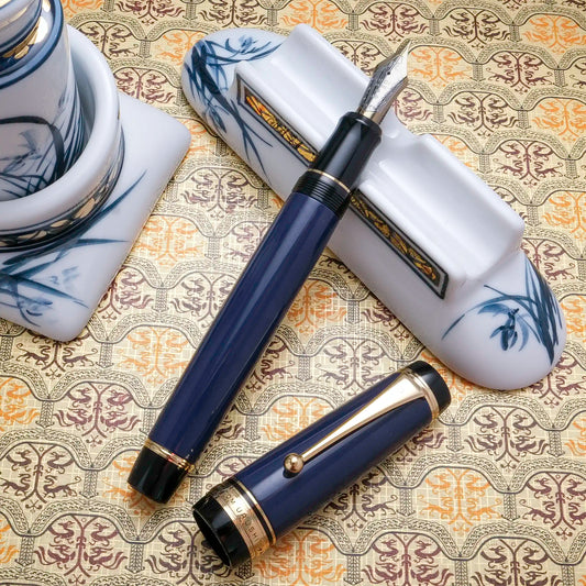Pilot Custom Urushi Fountain Pen - Navy Blue