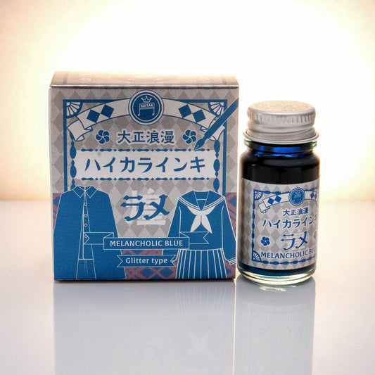 Teranishi Chemical Industry Guitar Taisho Roman Glitter Ink - Melancholic Blue