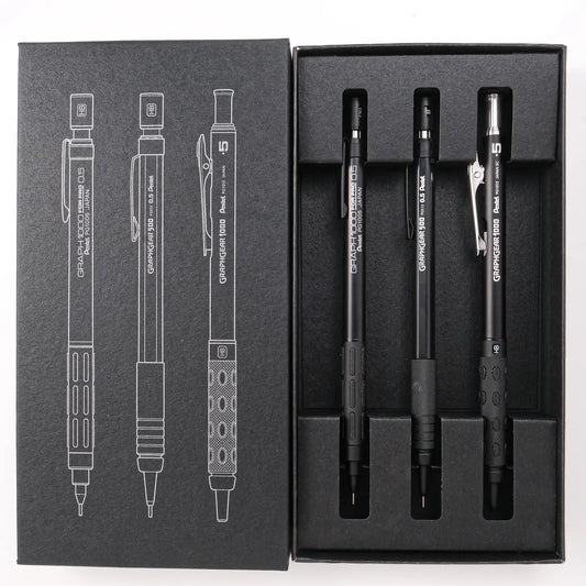 Pentel Drafting Mechanical Pencil 60th Anniversary Limited Edition 3-Piece Set