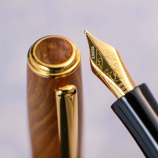 Tenny Coronation Fountain Pen - Taiwanese Incense Cedar (肖楠木)