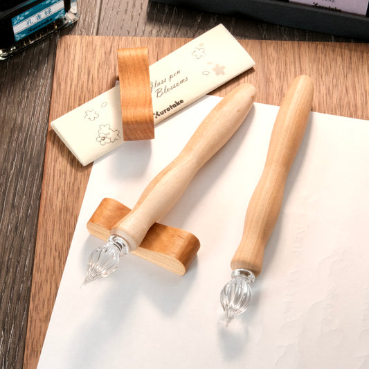 Kuretake Wood Glass Pen - Cherry Blossoms (櫻花木)
