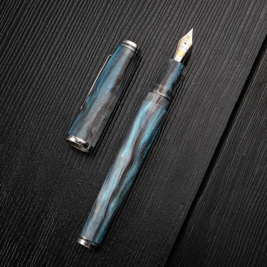 Cypress Urban Recluse Fountain Pen - Blue Nebula