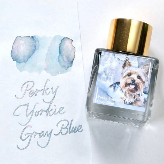 Pierre Cardin Colours of Dogasy Ink - Perky Yorkie Gray Blue