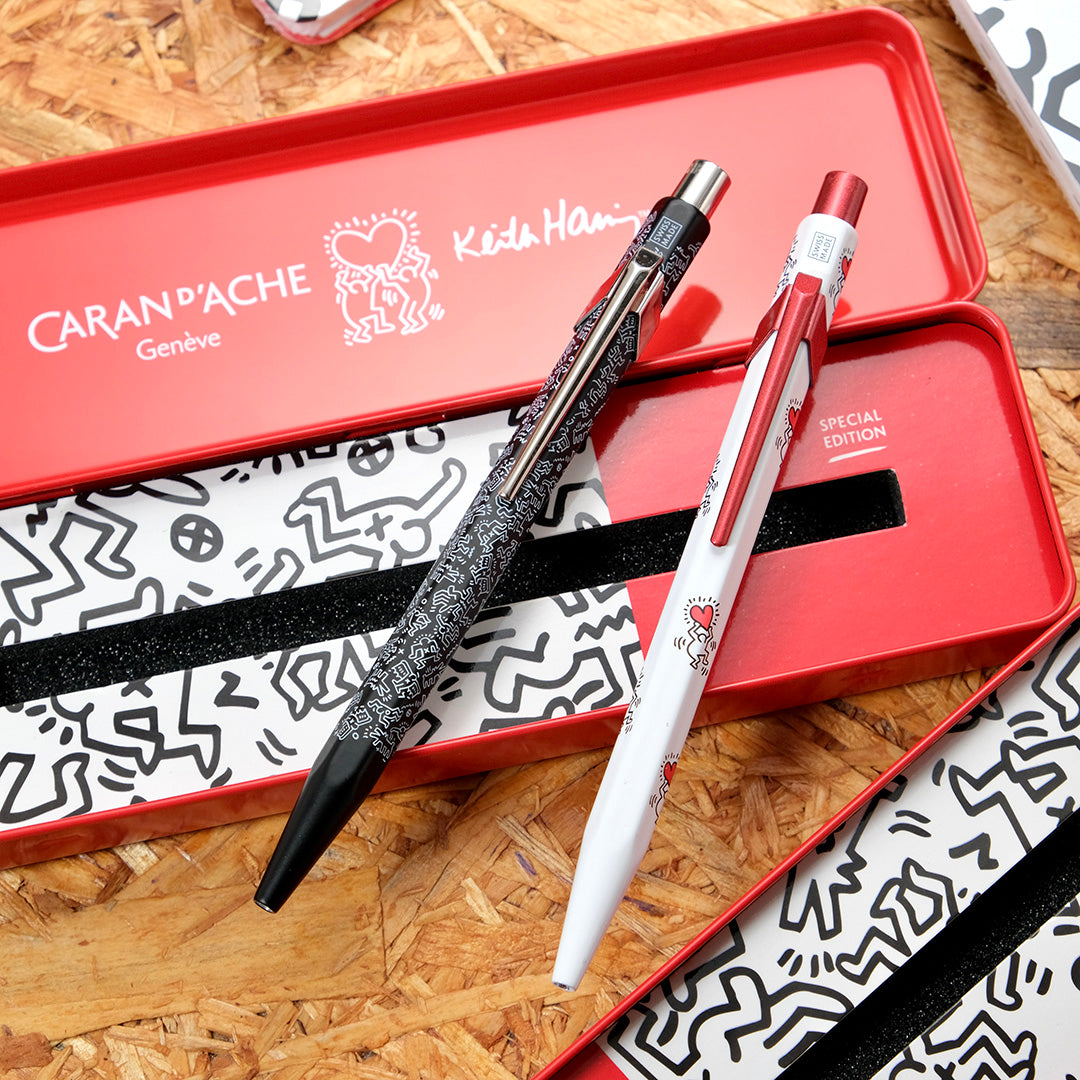 Caran d'Ache + Keith Haring 849 Ballpoint Pen - White (Special Edition)