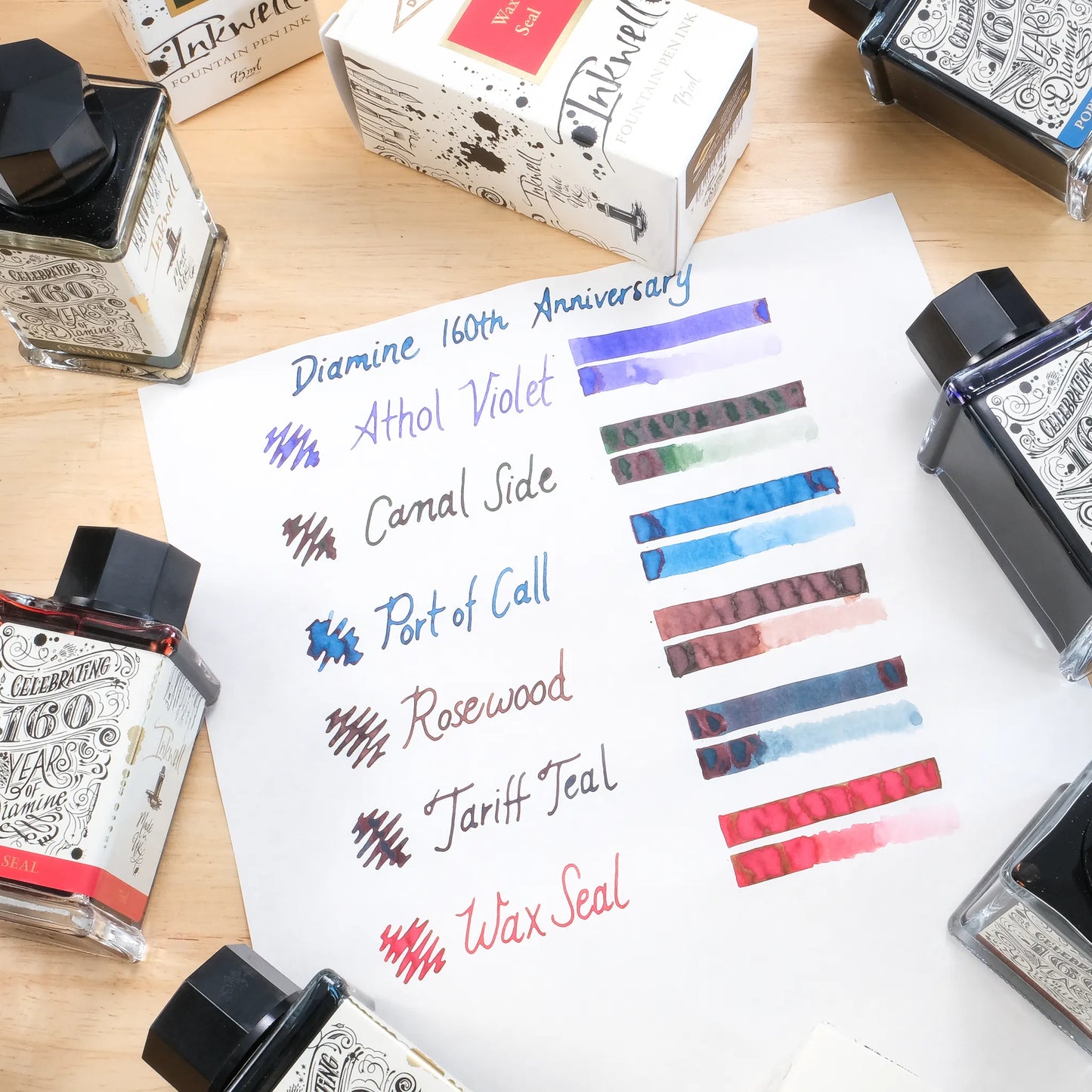 Diamine 160th Anniversary Fountain Pen Ink - Tariff Teal