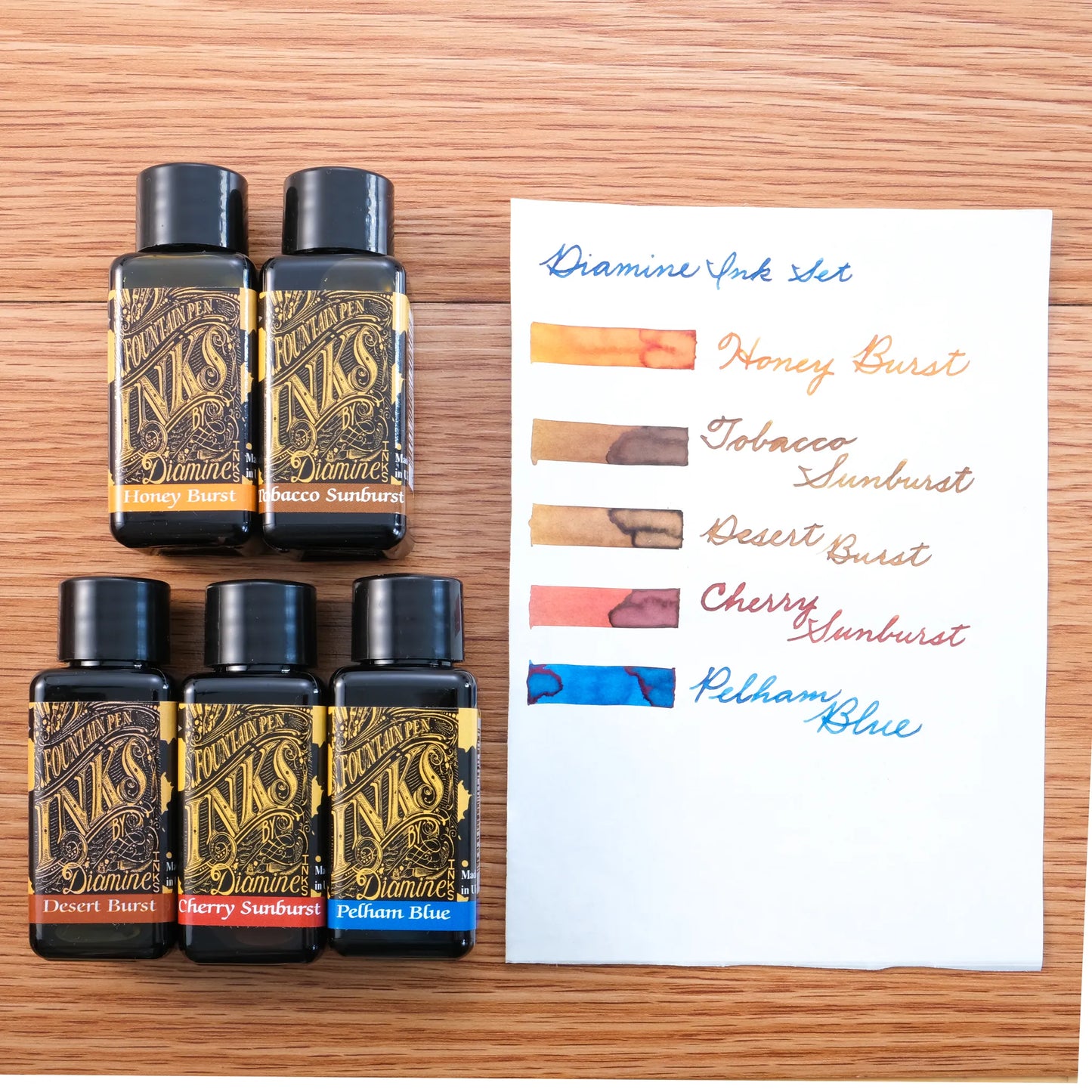 Diamine Gibson Les Paul Guitar Fountain Pen Ink Set (30ml)