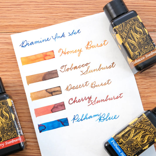 Diamine Gibson Les Paul Guitar Fountain Pen Ink Set (30ml)