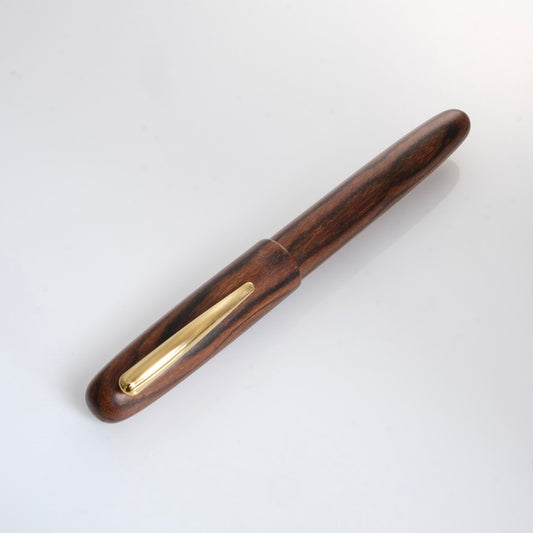 Tenny Big Round Fountain Pen -  Cocobolo Wood (黃檀木)