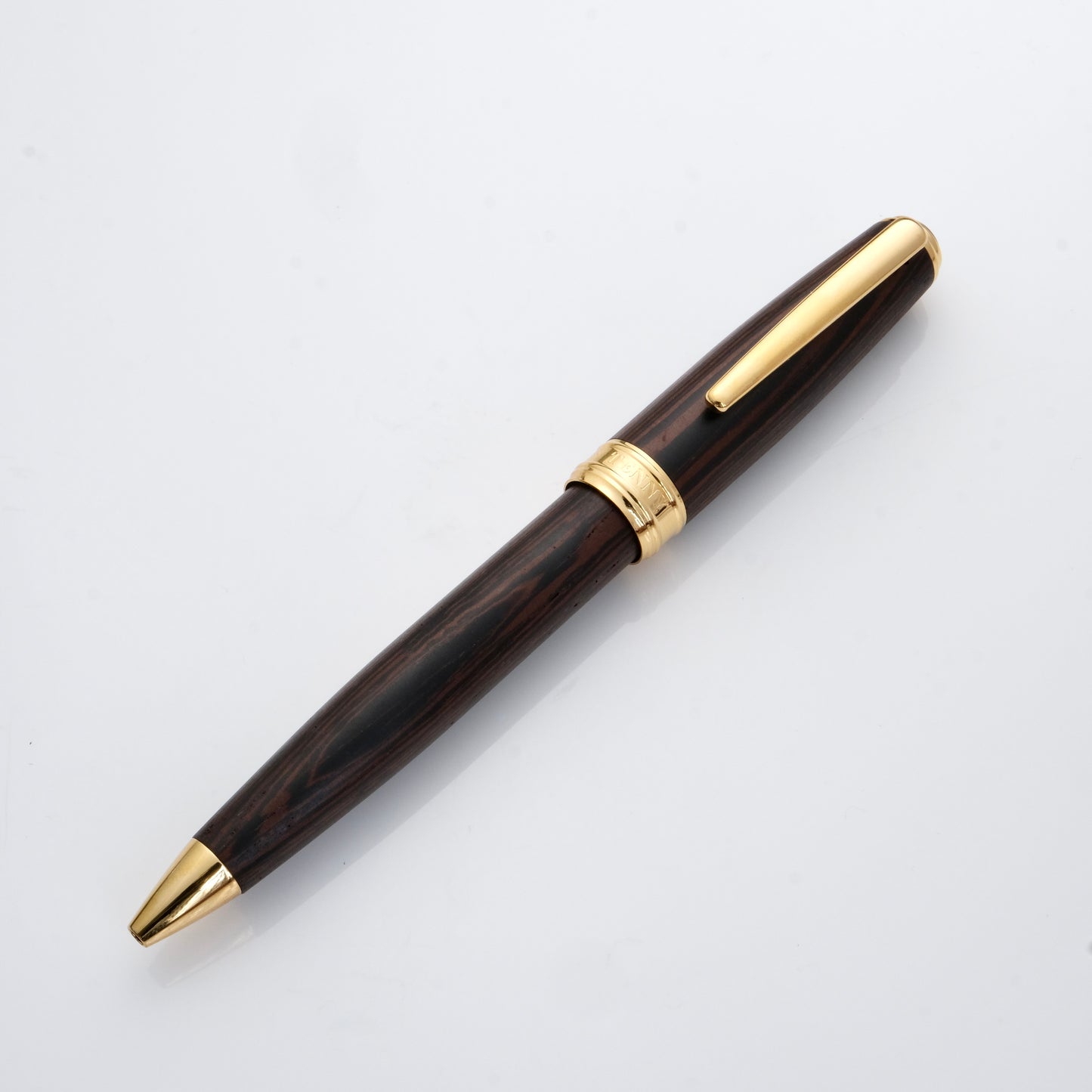 Tenny Coronation Ballpoint Pen - Iron Knife Wood (鐵刀木)