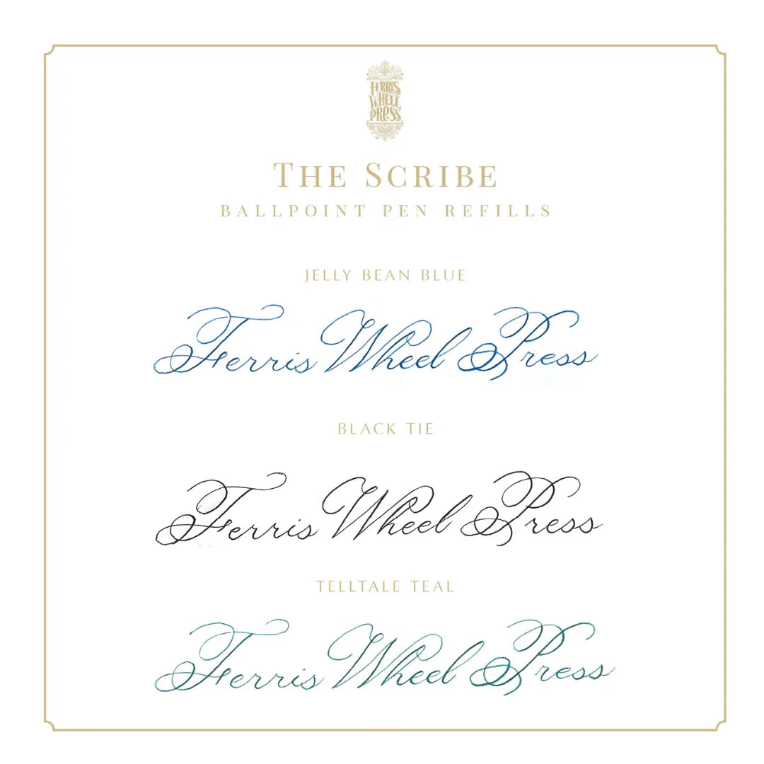 Ferris Wheel Press The Scribe Ink Refill Set - Jelly Bean Blue