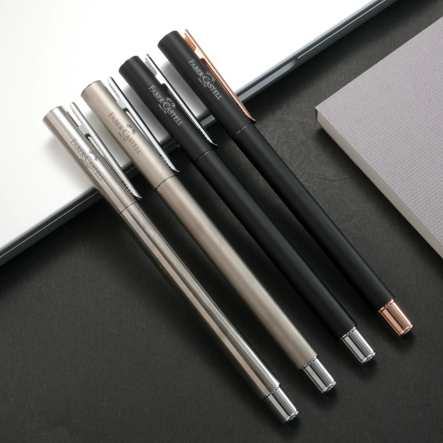 Faber-Castell Neo Slim Metal Fountain Pen - Silver Matte