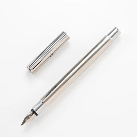 Faber-Castell Neo Slim Metal Fountain Pen - Silver Shiny