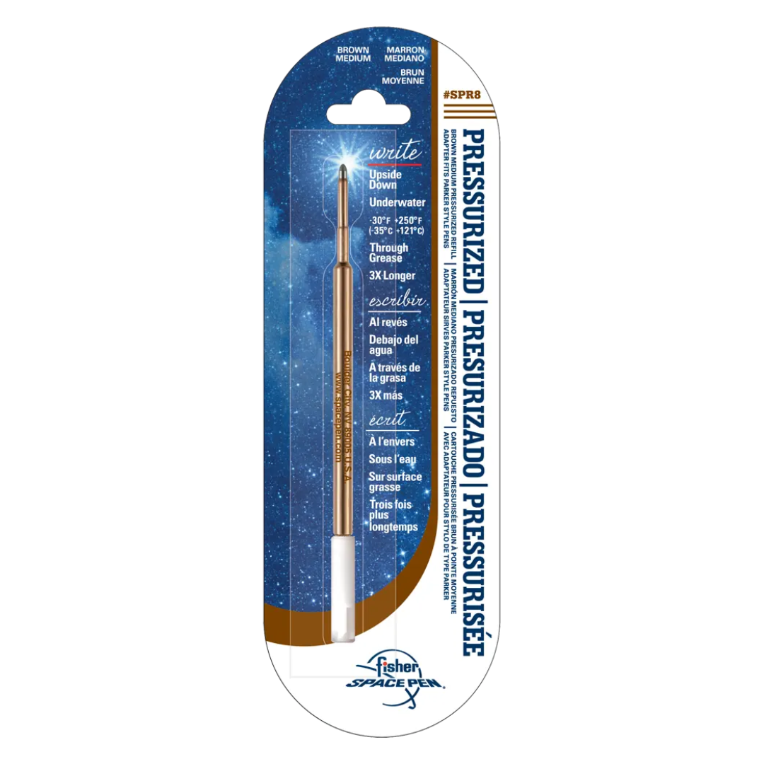 Fisher Space Pen PR Series Pressurized Ballpoint Pen Refill - Brown