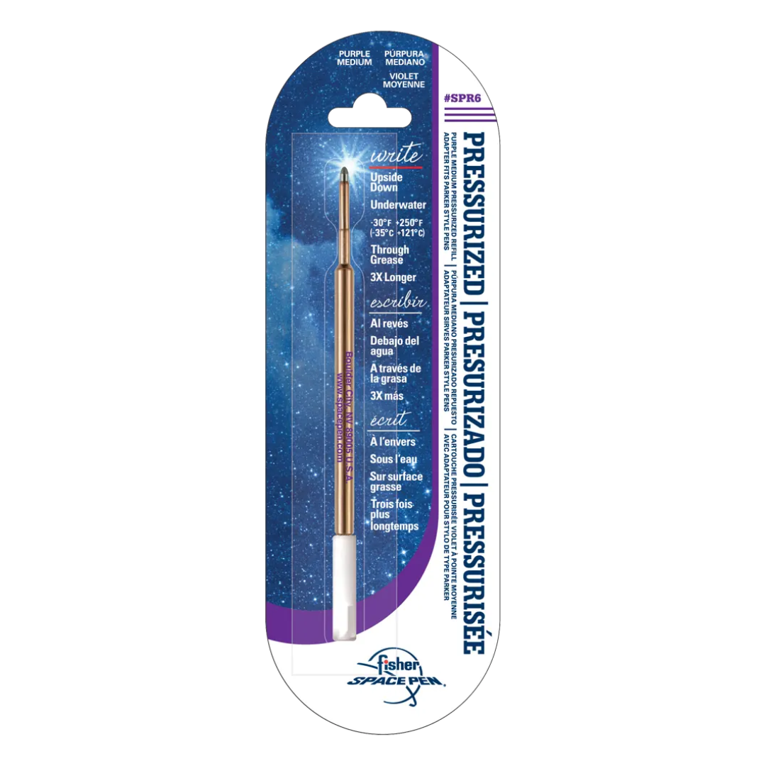 Fisher Space Pen PR Series Pressurized Ballpoint Pen Refill - Purple