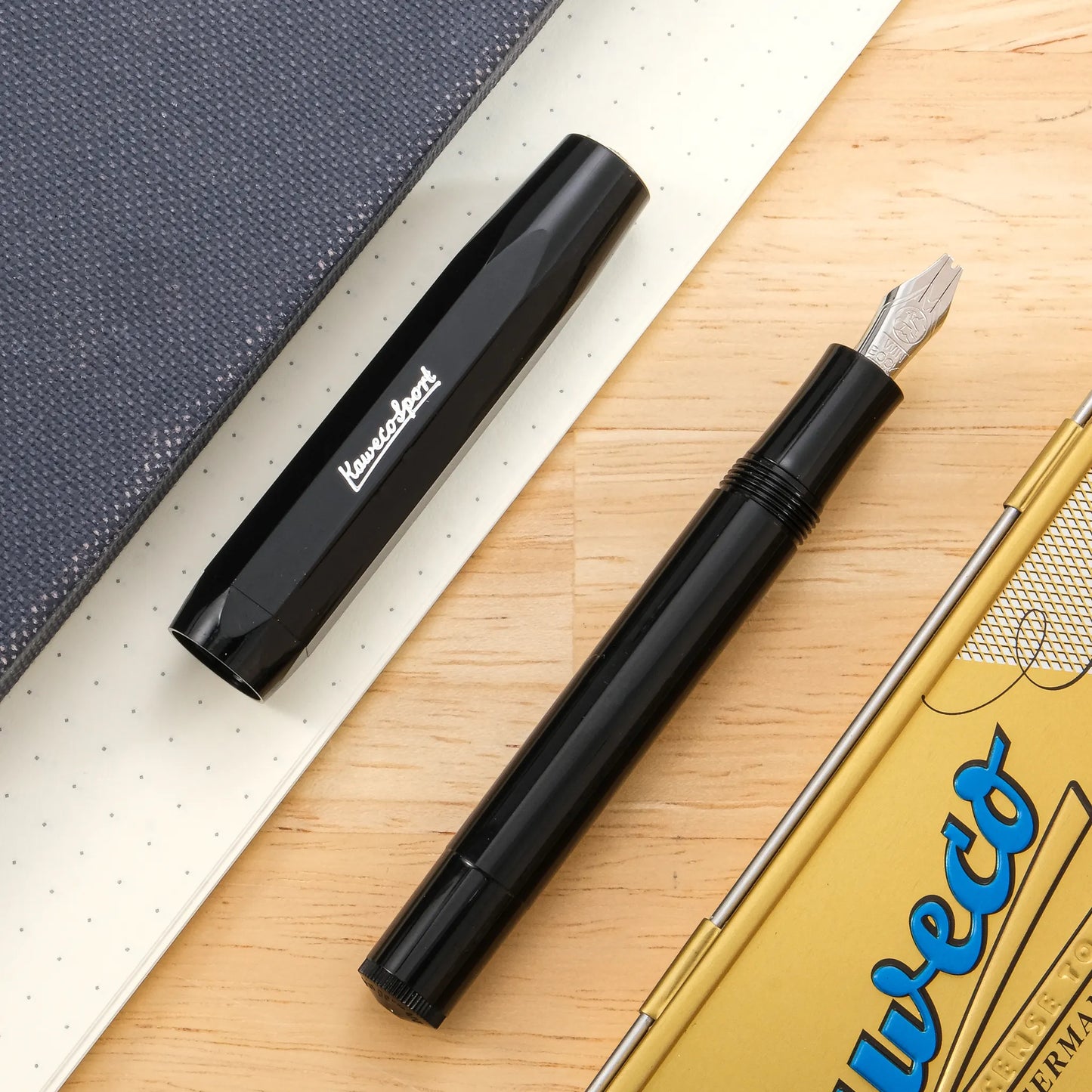 Kaweco Sport Fountain Pen - Black with Twin Bock Nib