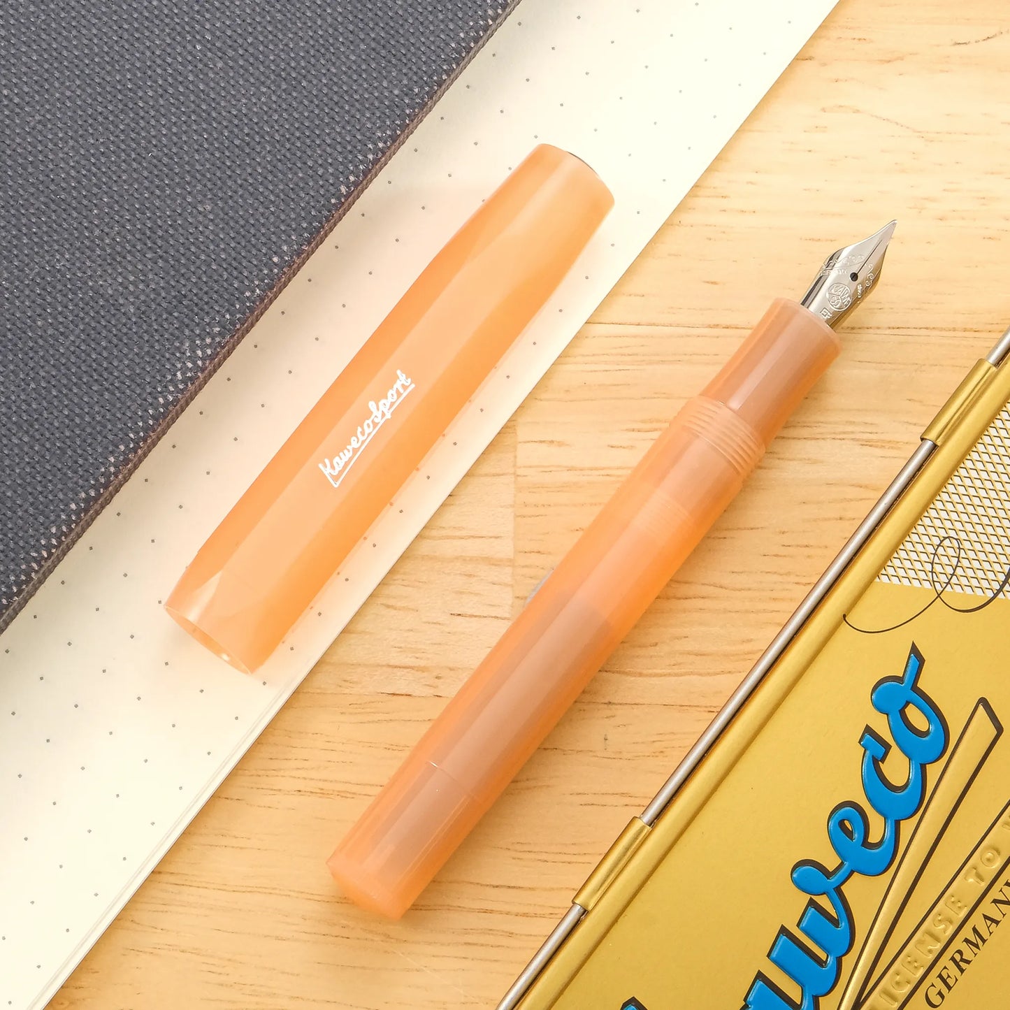 Kaweco Frosted Sport Fountain Pen - Soft Mandarine