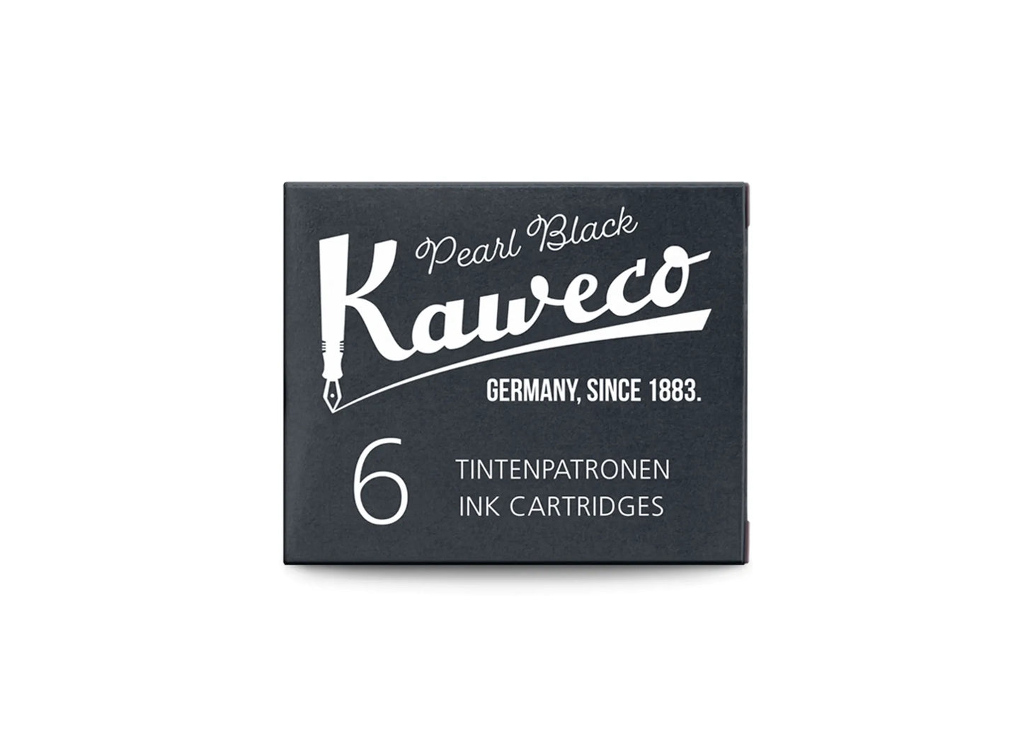 Kaweco Ink Cartridges 6-pack – Pearl Black