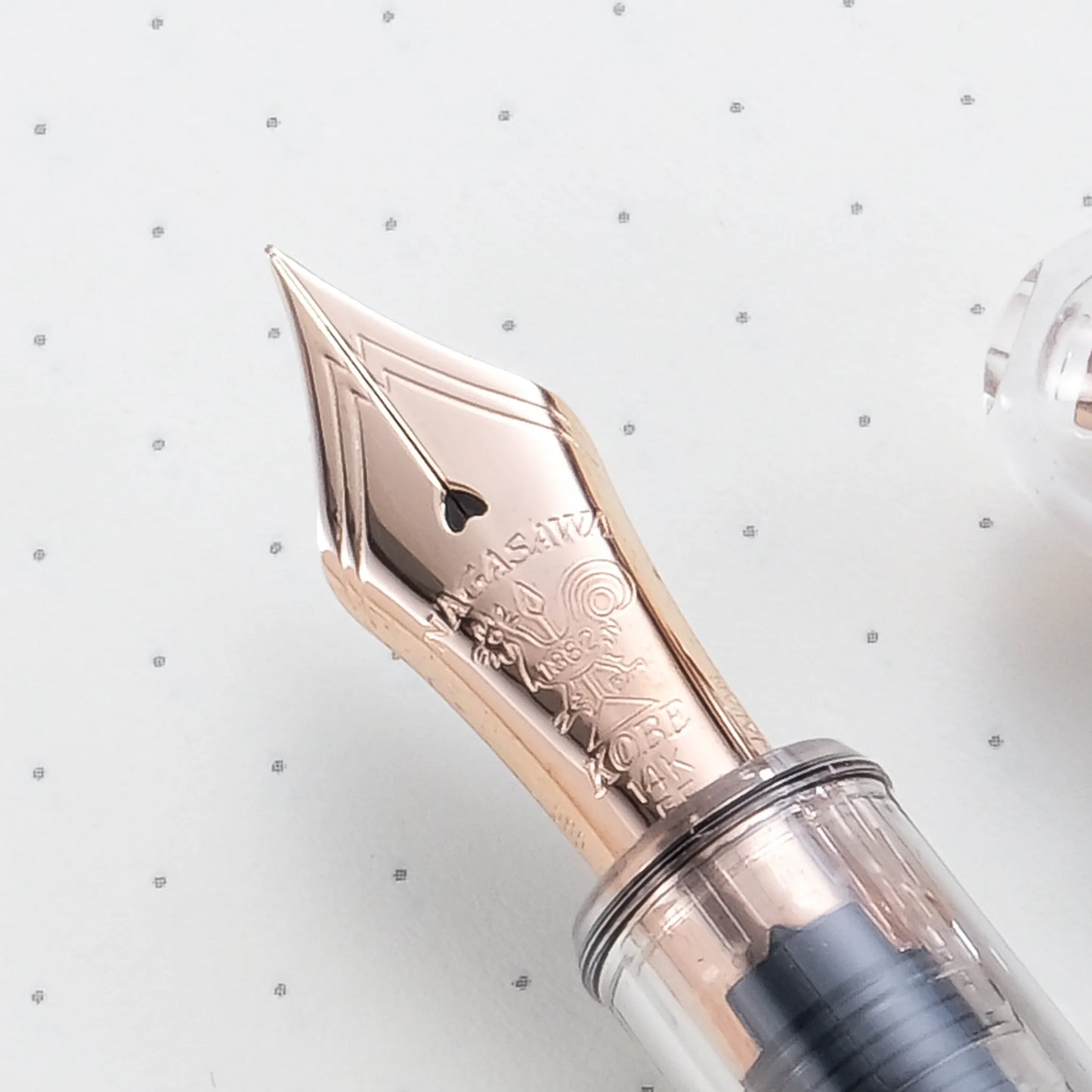 Nagasawa #3776 Century Fountain Pen - Censke Pink Gold