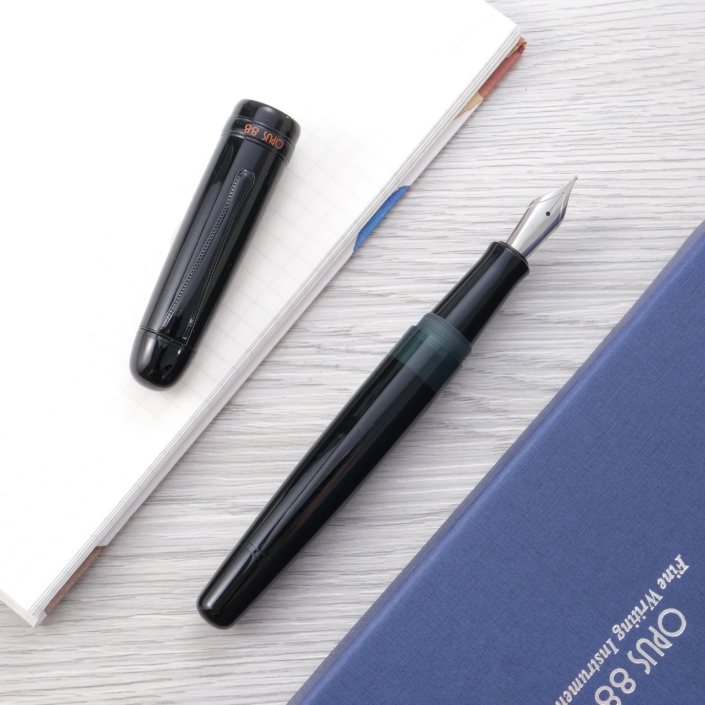 Opus 88 Jazz Eyedropper Fountain Pen - Black