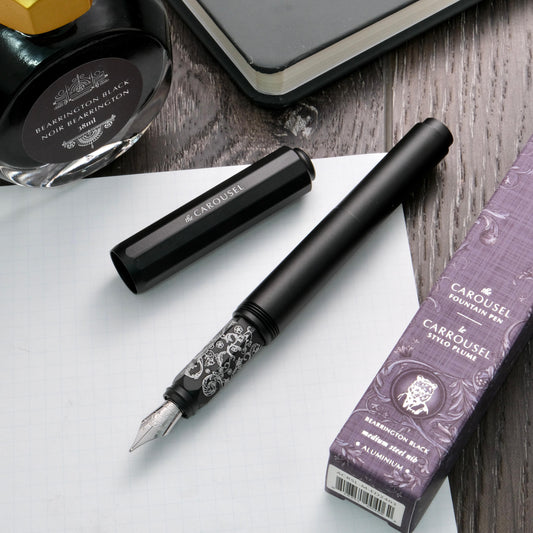 Ferris Wheel Press Aluminum Carousel Fountain Pen - Bearington Black (Limited Edition)