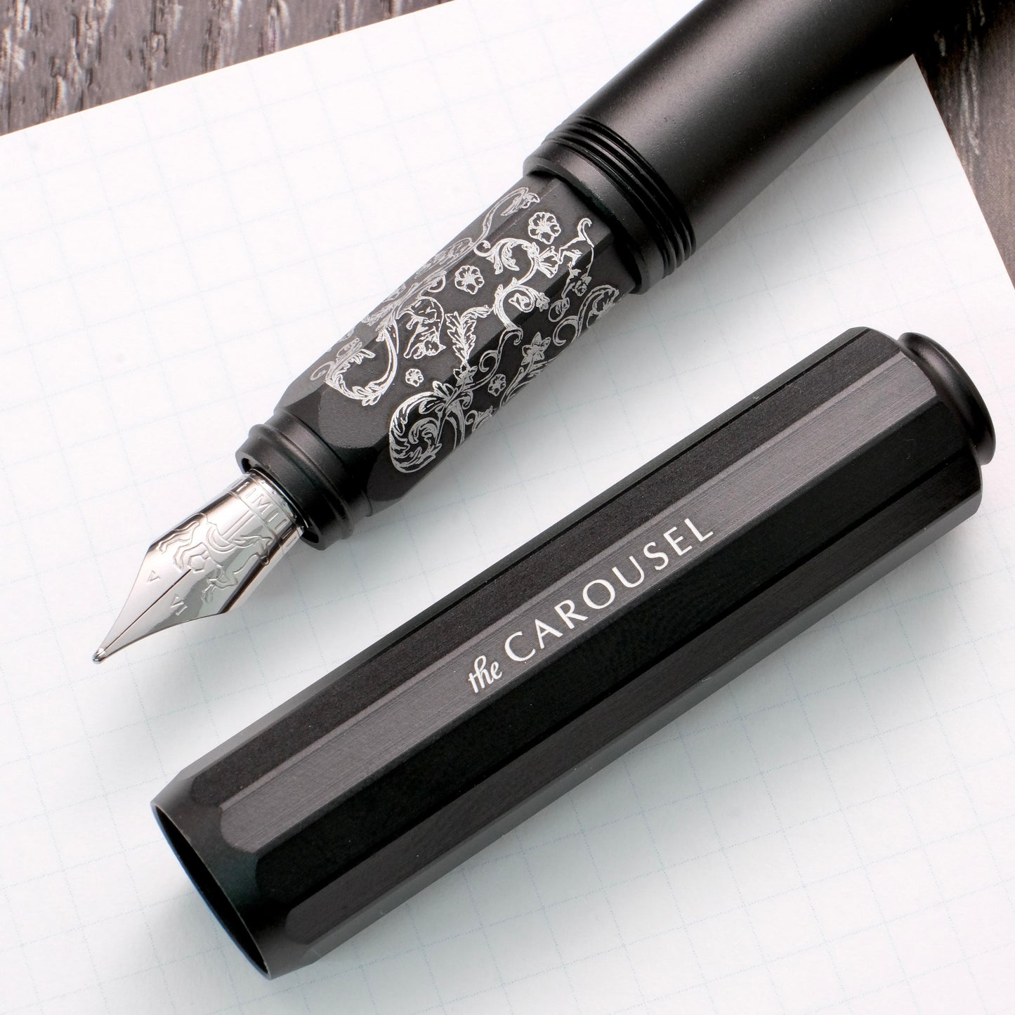 Ferris Wheel Press Aluminum Carousel Fountain Pen - Bearington Black (Limited Edition)