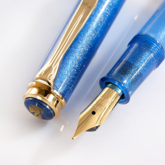 Pelikan M200 Fountain Pen - Golden Lapis