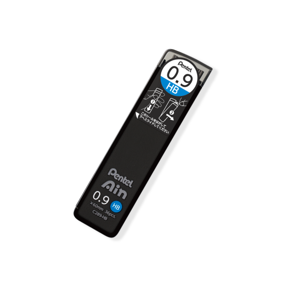 Pentel Ain Lead 0.9mm – 2B, B, HB