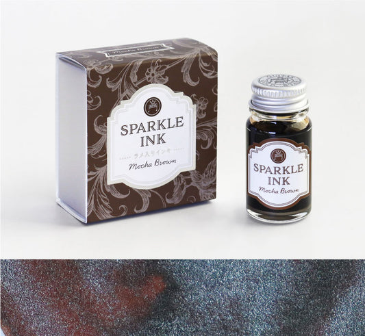 Teranishi Chemical Industry Guitar Shimmering Sparkle Dip Pen Ink - Mocha Brown