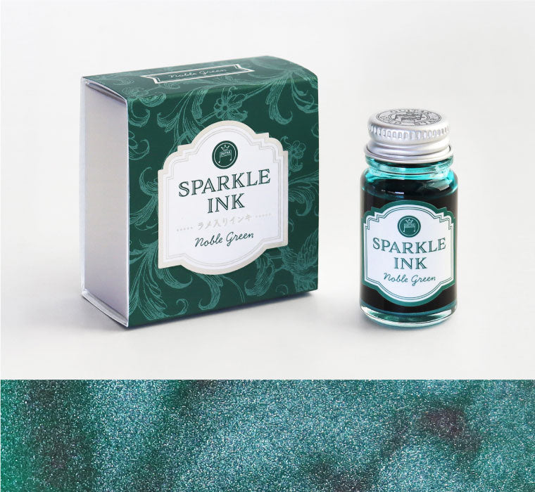 Teranishi Chemical Industry Guitar Shimmering Sparkle Dip Pen Ink - Noble Green