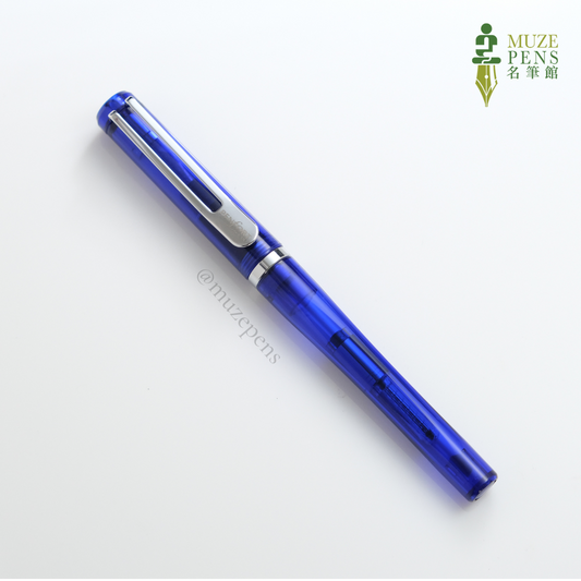 TACCIA PENFORT Facet Fountain Pen - Clear Blue