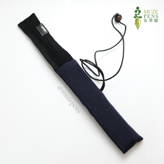 TACCIA Kimono Chirimen Single Pen Wrap - Cobalt