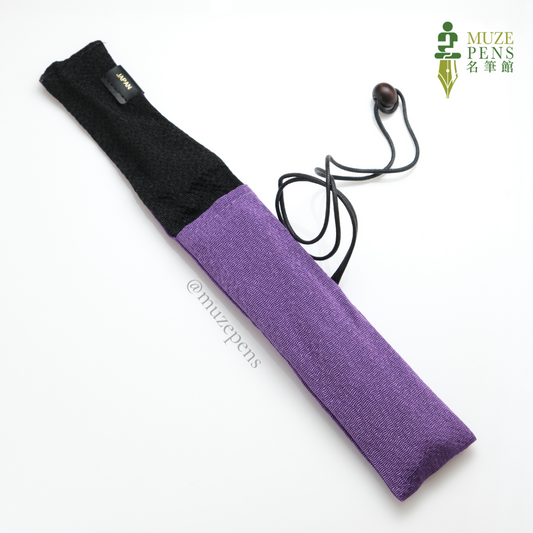TACCIA Kimono Chirimen Single Pen Wrap - Lilac