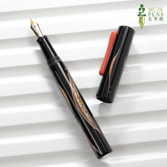 TACCIA Shio-Sai Raden Urushi Fountain Pen - Yu-nami (Evening Waves) (Limited Edition)