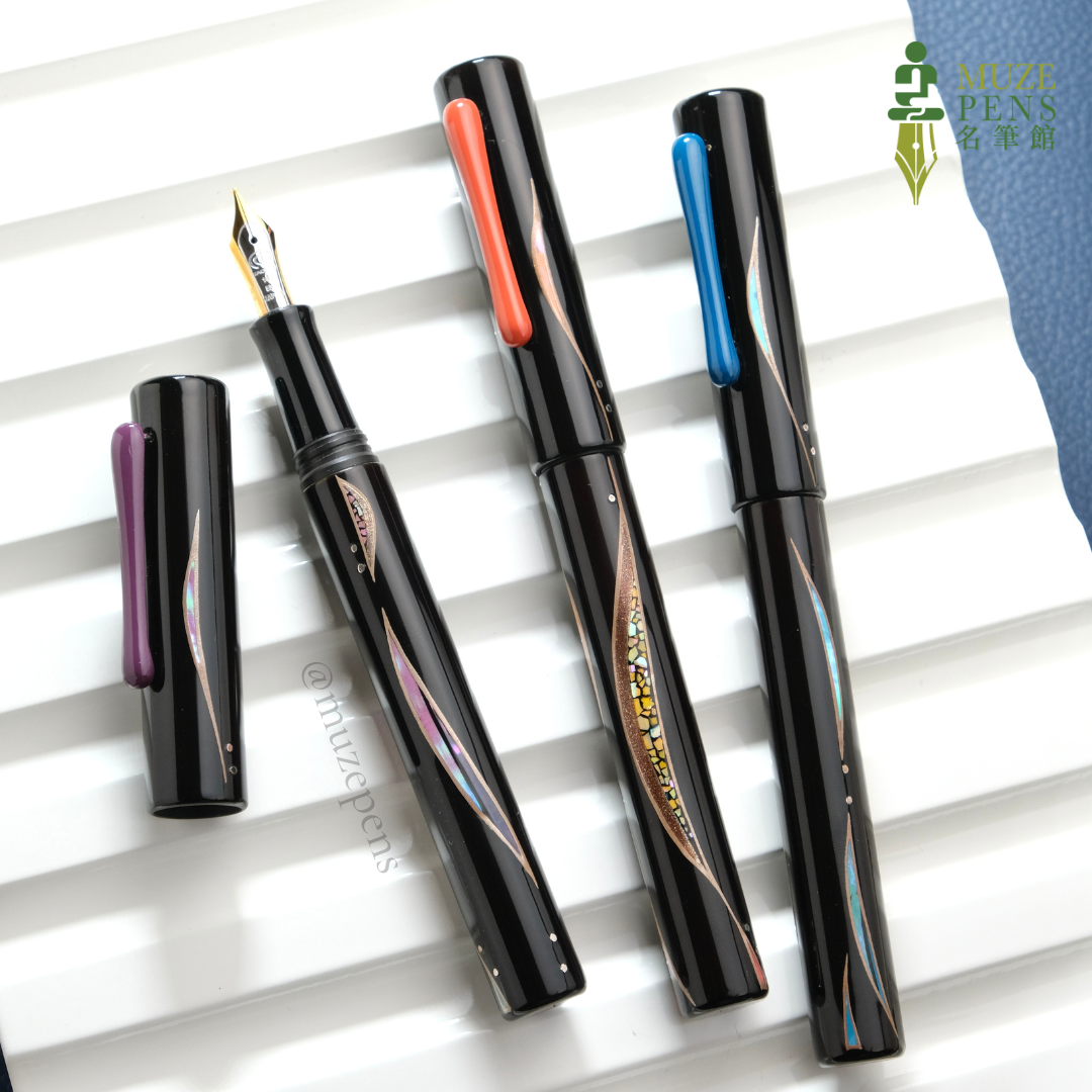 TACCIA Shio-Sai Raden Urushi Fountain Pen - Yonami (Night Waves) (Limited Edition)