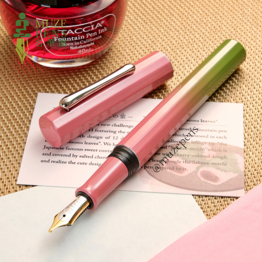 TACCIA Iro-joukei Urushi Fountain Pen - The Cherry Blossoms Leaves (Limited Edition)