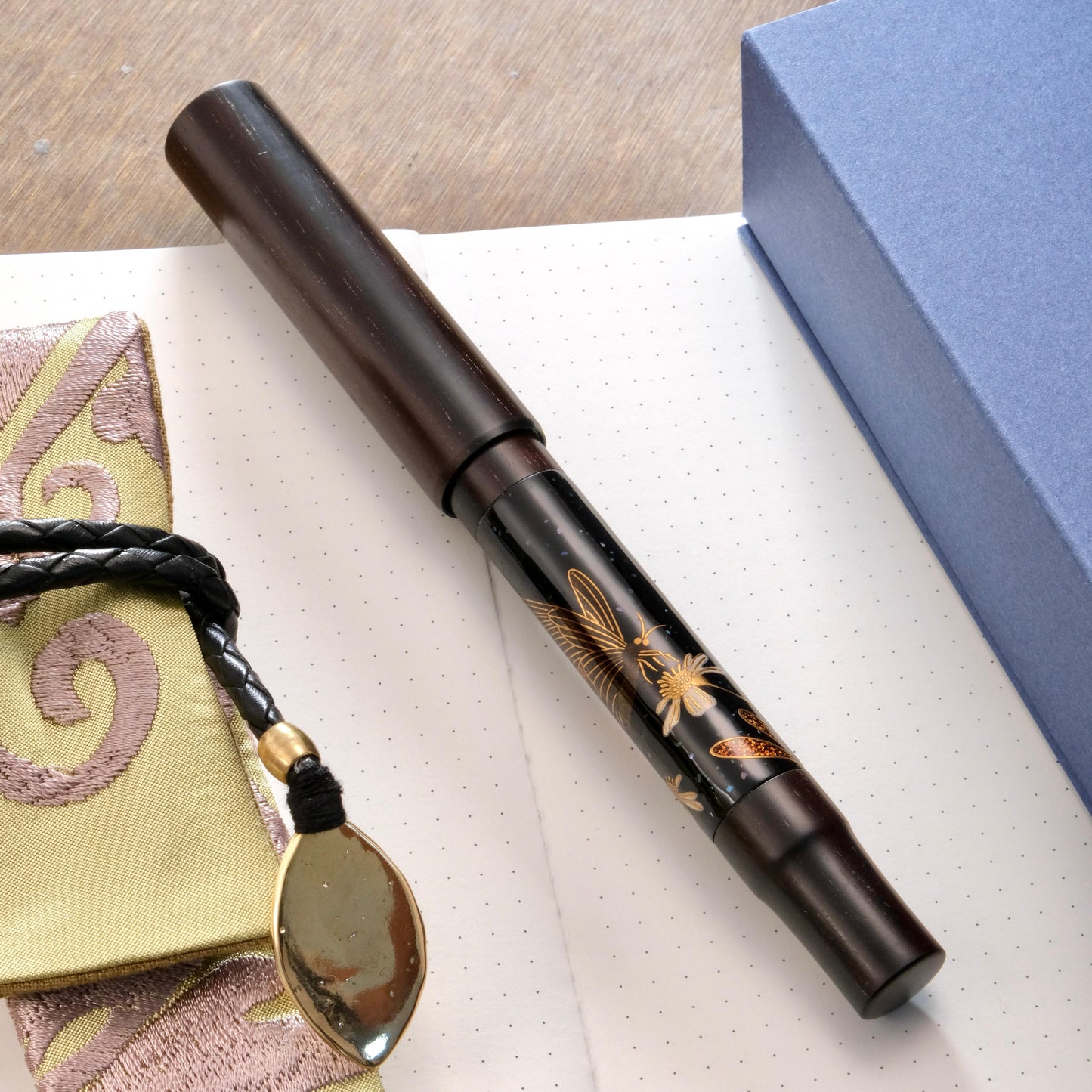 Fine Writing Int. Maki-e & Precious Wood Fountain Pen - Papilio Maraho (Limited Edition)