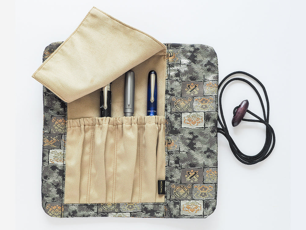 TACCIA Kimono Nishijin 4 Slot Pen Roll - Mosaic