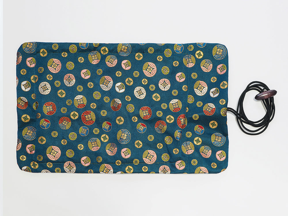TACCIA Kimono Nishijin 8 Slot Pen Roll - Edo Komon