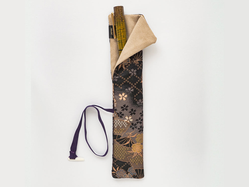 TACCIA Kimono Nishijin Single Pen Wrap - Sakura Night