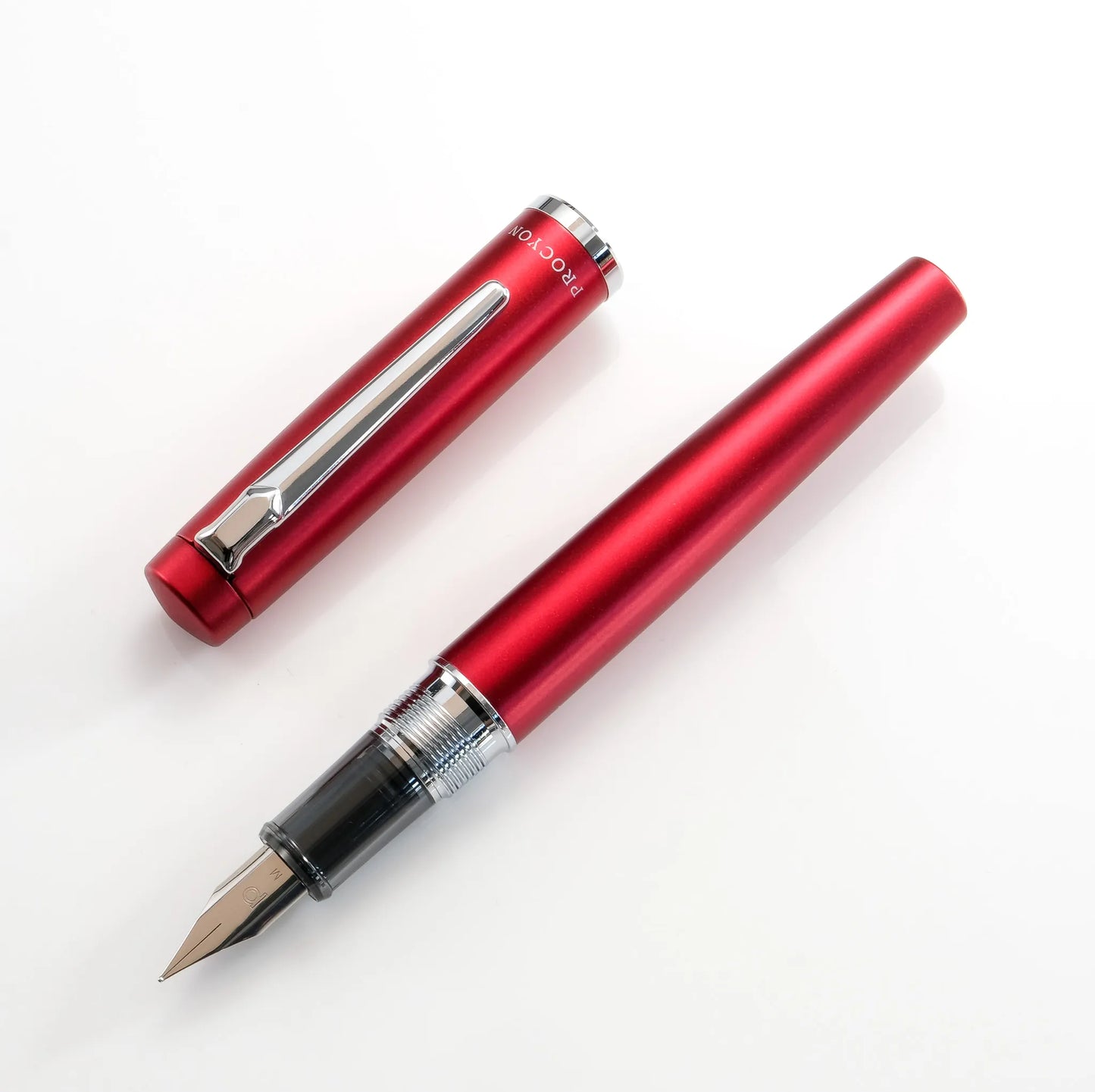 Platinum Procyon Fountain Pen - Carmine Red