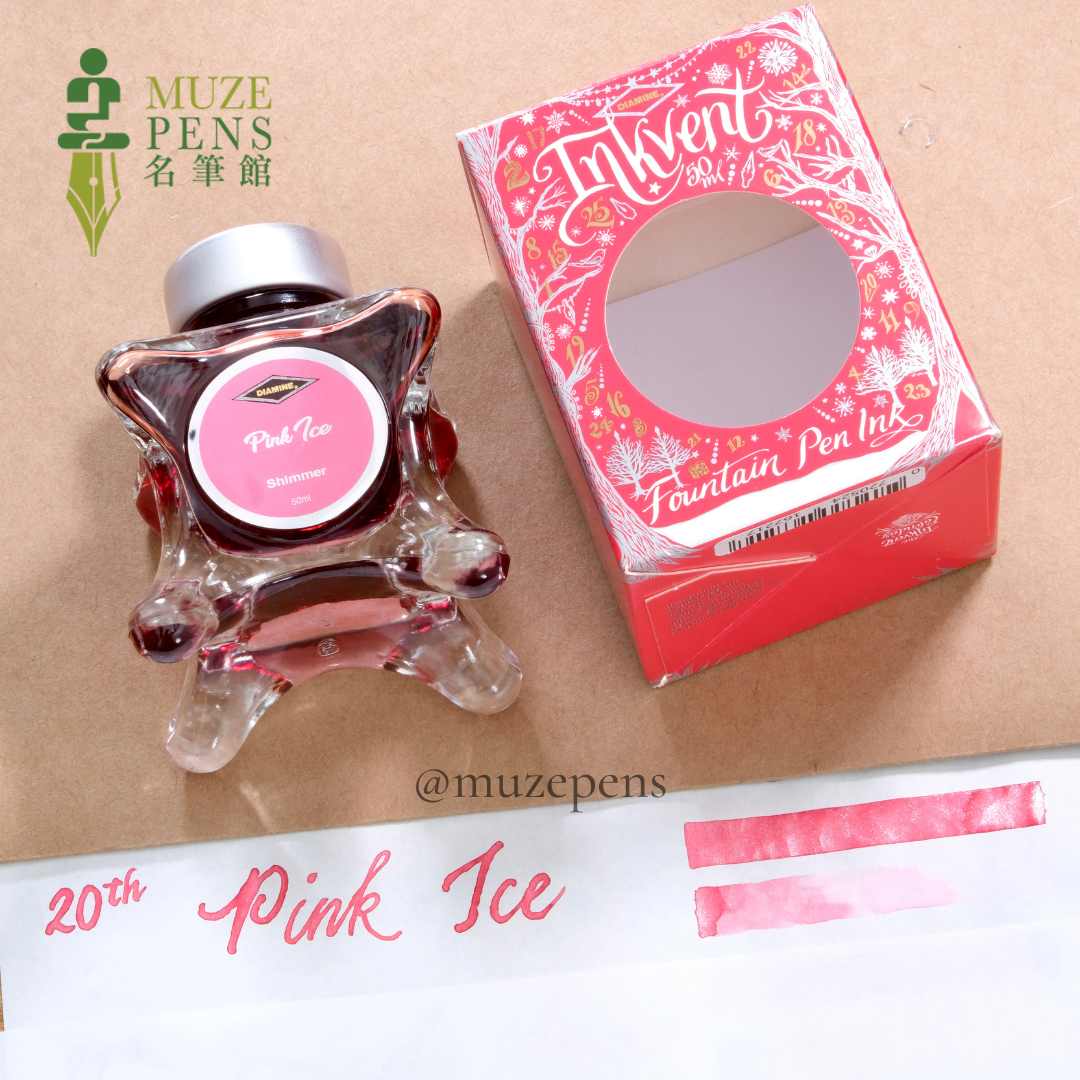 Diamine Ink-vent Red Edition 2021 Ink - Pink Ice