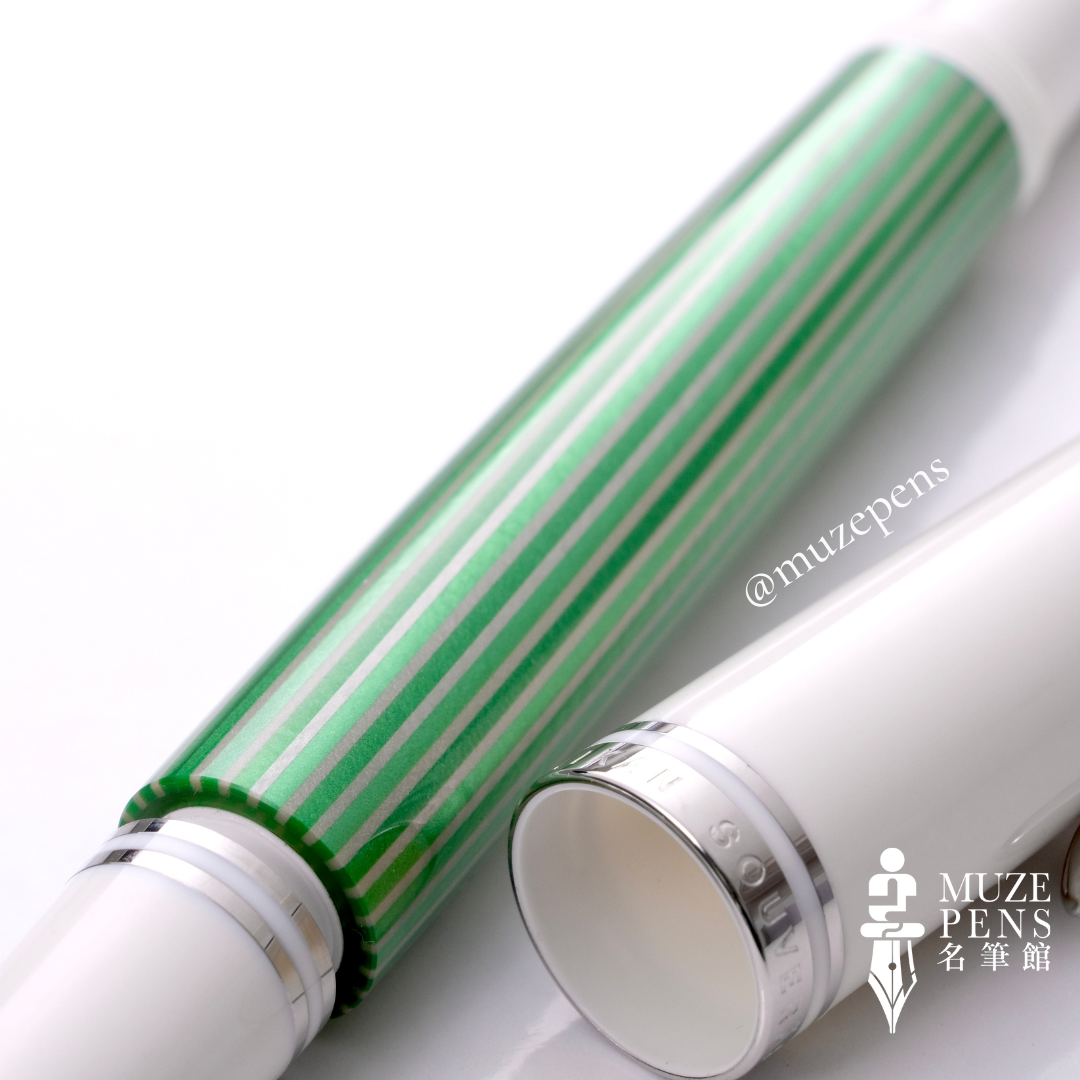 Pelikan M605 Fountain Pen - Green & White