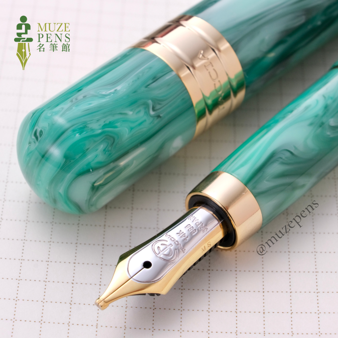 TACCIA Covenant Fountain Pen - Green Malachite