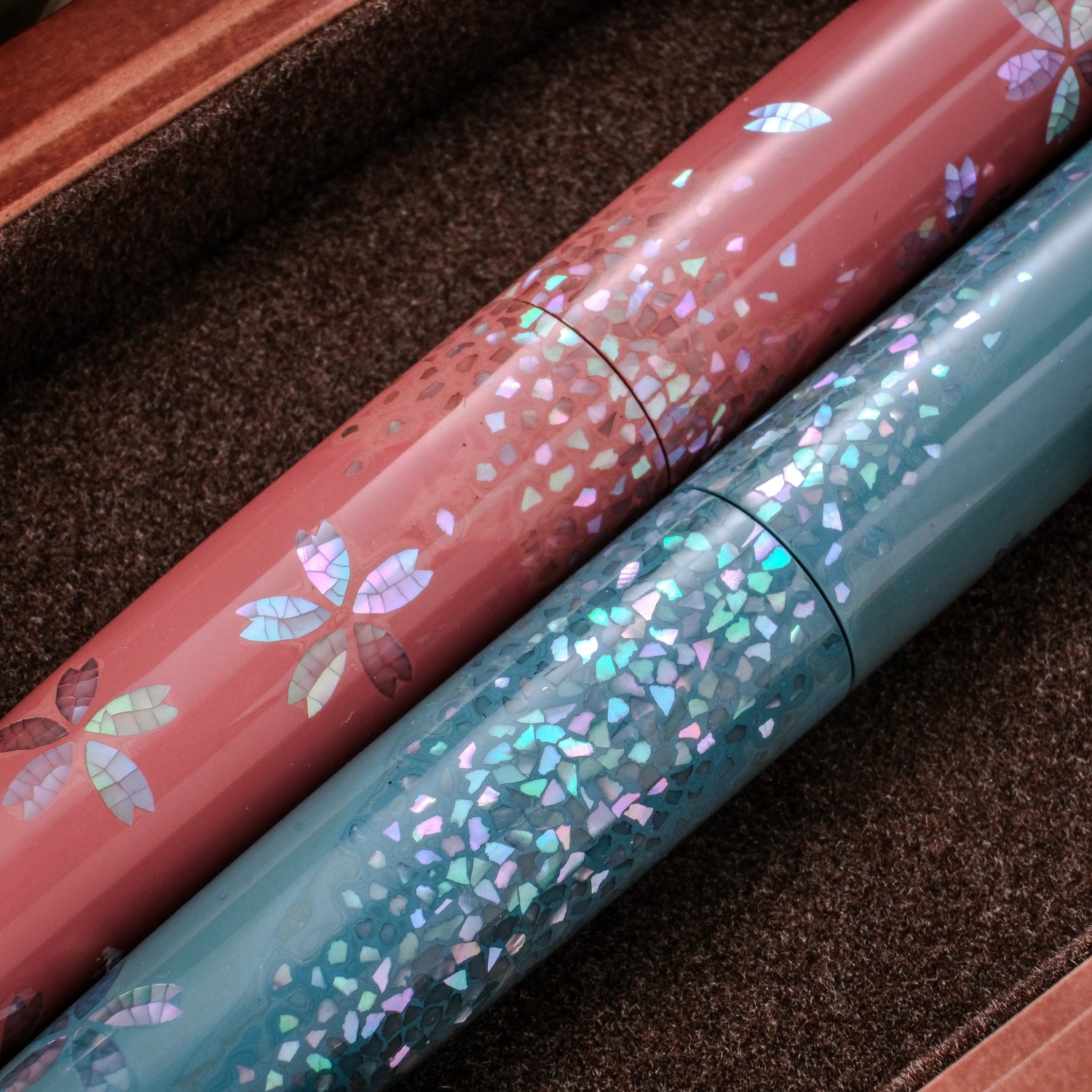 Raden & Eggshell Finished Fountain Pens